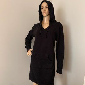 Tahari hooded velour lined dress, size L